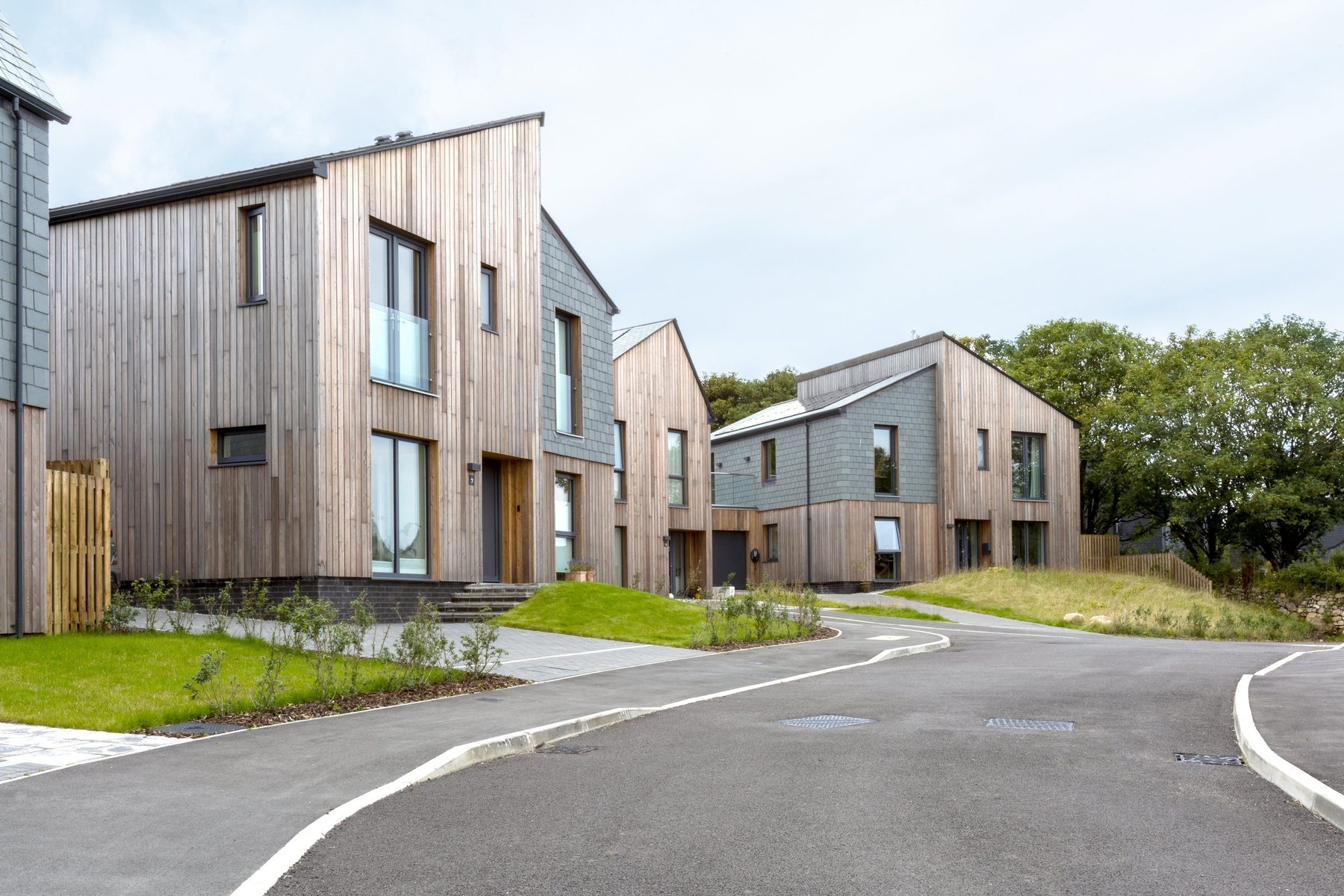 Timber-clad homes at Tessello Rise, Carbis Bay