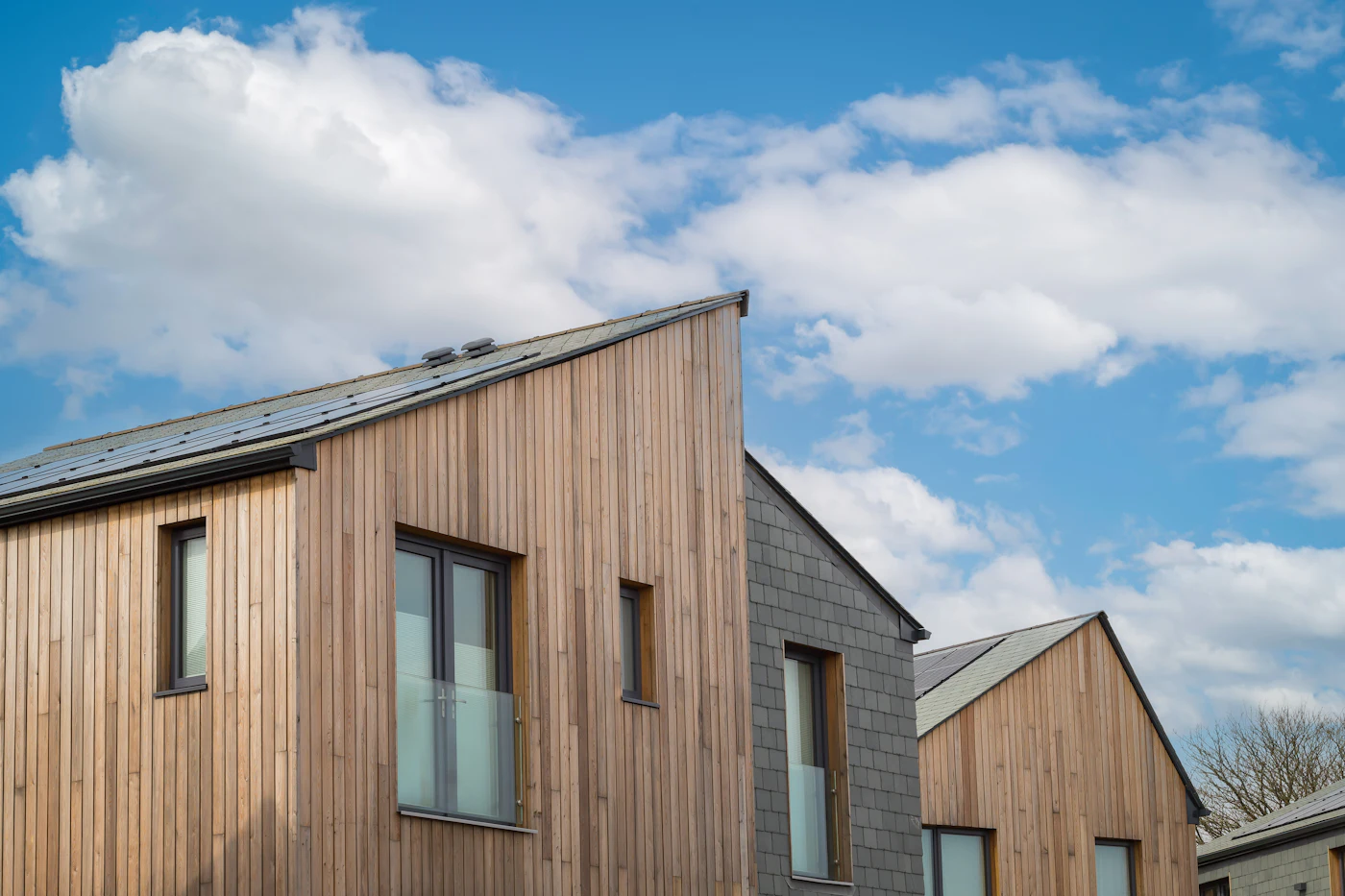 Timber-clad homes at Tessello Rise, Carbis Bay