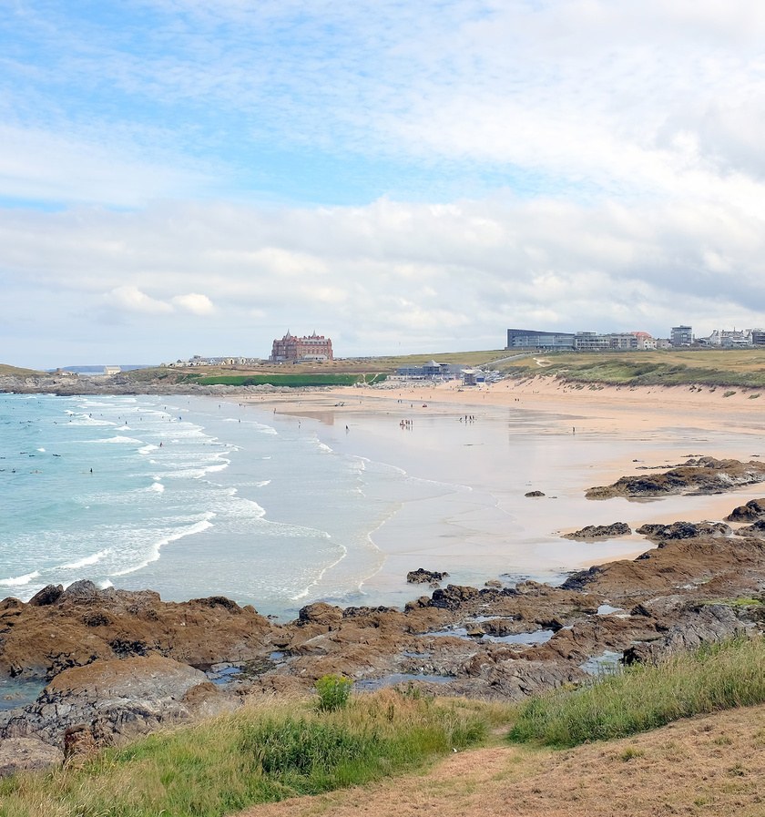 Fistral Beach and the headland, Newquay