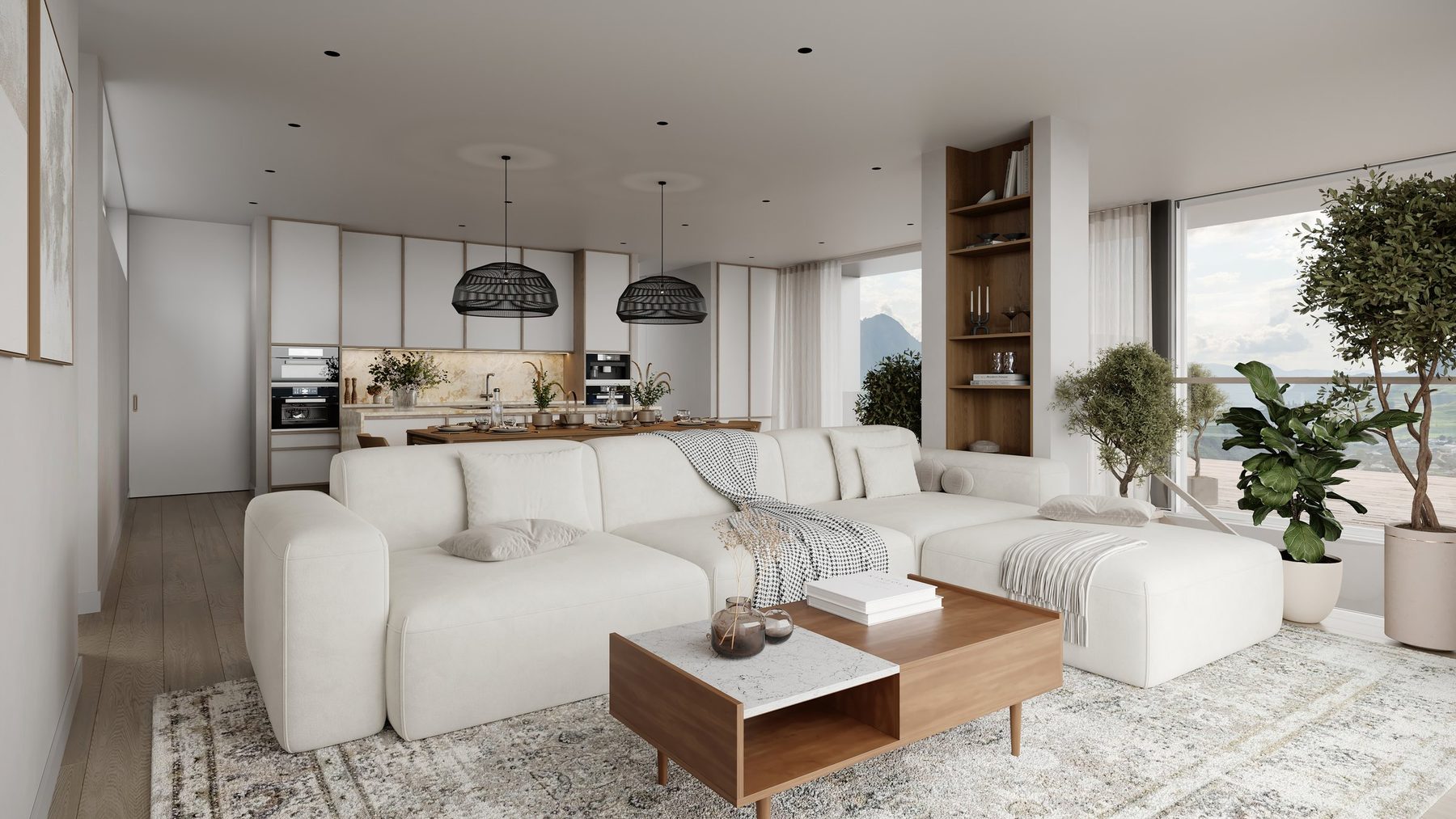 Inside a home at Ladye Bay