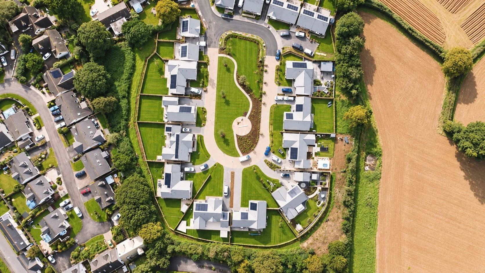 Silva Gardens — aerial view