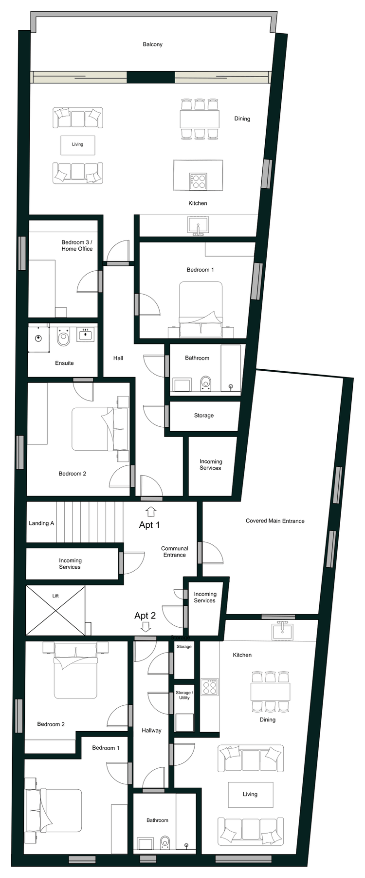 Duke (Apartment 1) floorplan
