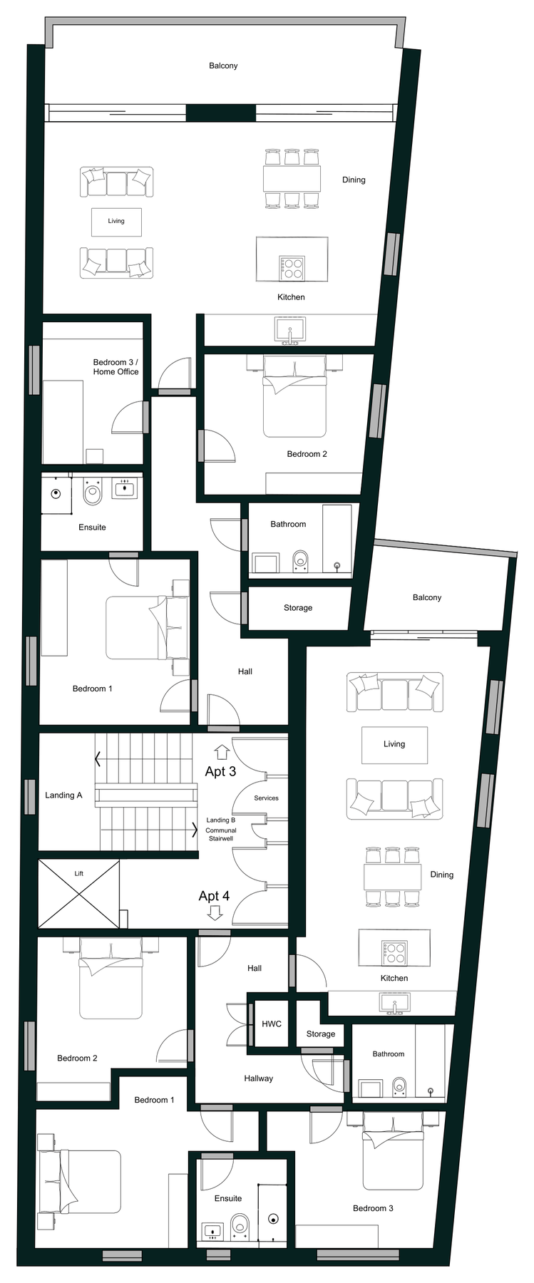 Slater (Apartment 8) floorplan