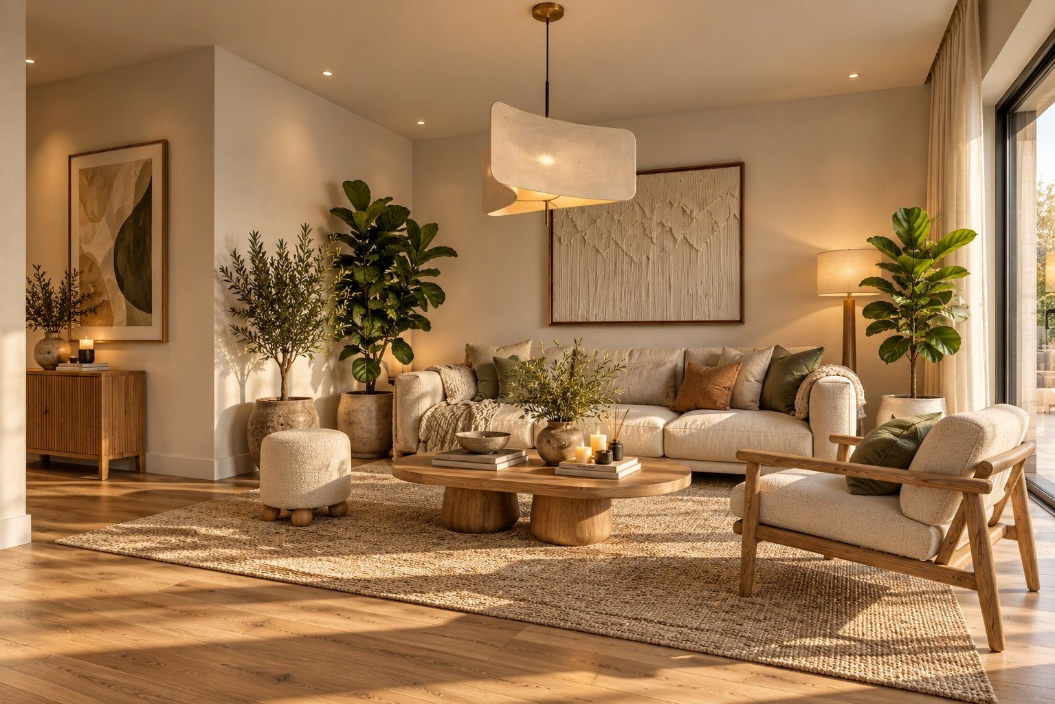 The living room at Salo Bay