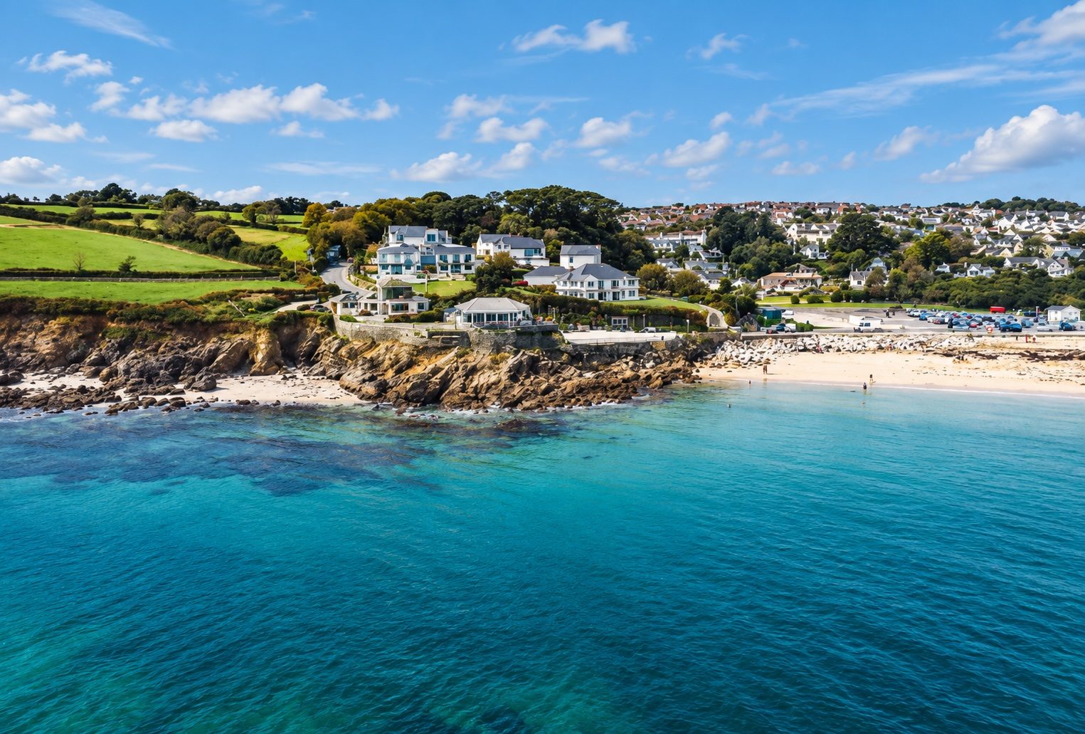 Swanpool Beach, a short walk from The Green in Falmouth
