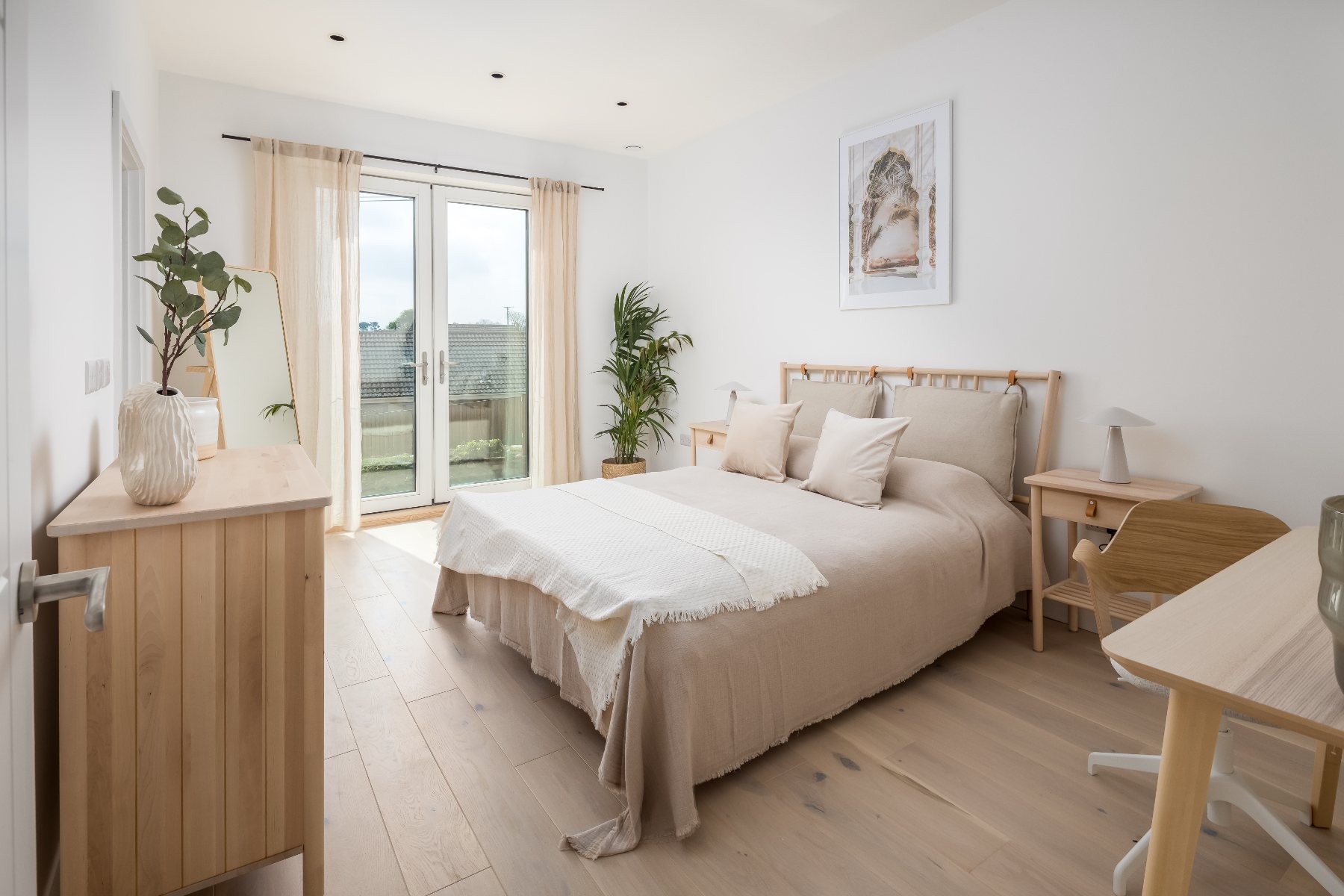 Main bedroom with garden doors
